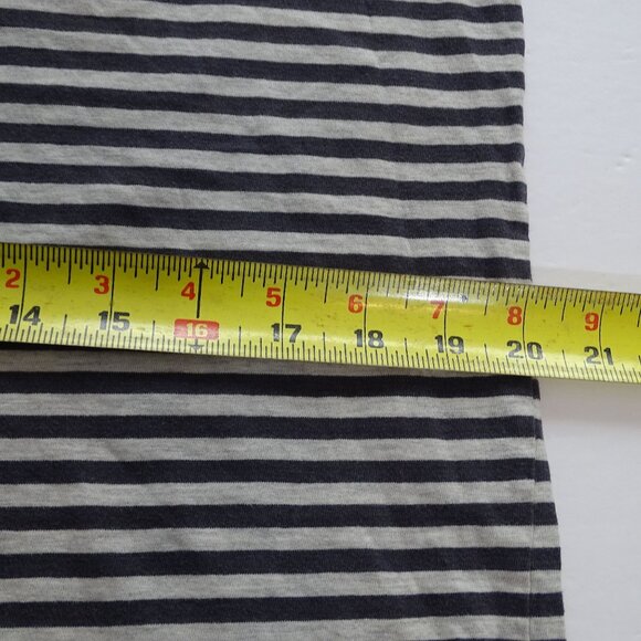 VonZipper Mens Gray Blue/Black Stripe Tank Top Size M Pocket Summer Cotton Blend - Picture 9 of 15